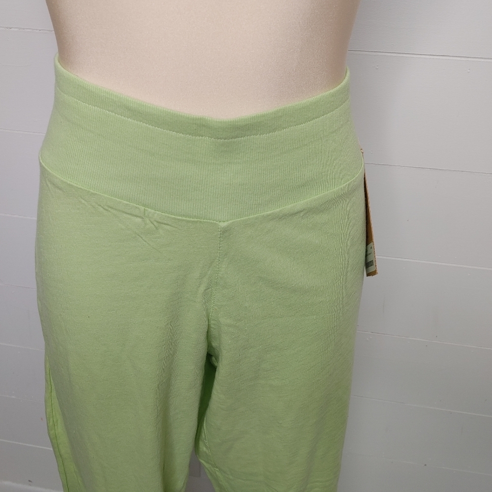 The Earth Collection 100% cotton lime green pants XL - Picture 3 of 10